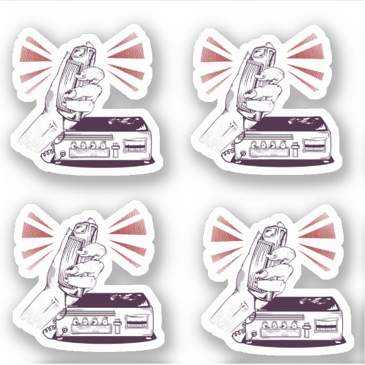 Sticker Radio amateur (Devant)