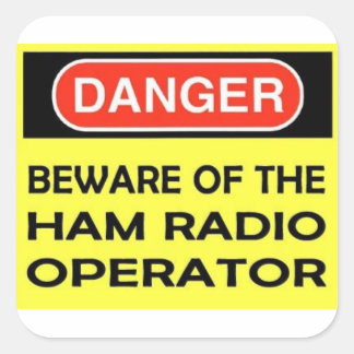 STICKER RADIO DE JAMBRE DANGER