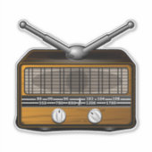 Sticker Radio rétro (Devant)
