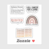 Sticker Radiothérapie, Funny Radiothérapie (Feuille)