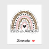 Sticker Radiothérapie Rainbow, Rad Therapy Grad Cadeau (Feuille)