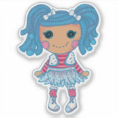 Sticker Ragdoll d'hiver (Devant)