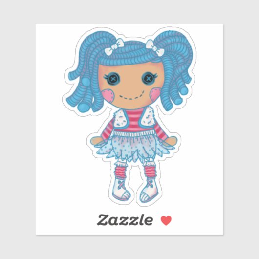 Sticker Ragdoll d'hiver (Feuille)