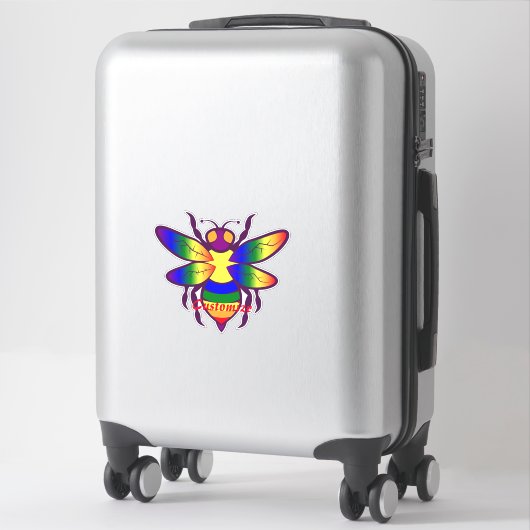 Sticker Rainbow Bee Thunder_Cove (Sur valise)