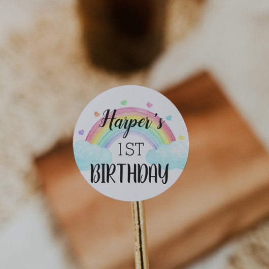 Sticker Rainbow Birthday