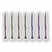 Sticker Rainbow Clarinet Design for Musicians (Devant)