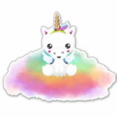 Sticker Rainbow Cloud Unicorn (Devant)