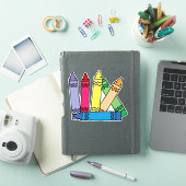 Sticker Rainbow Crayons (Couverture iPad)