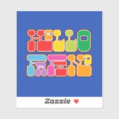 Sticker Rainbow Hello Friend (Feuille)