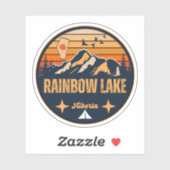 Sticker Rainbow Lake (Alberta) (Feuille)