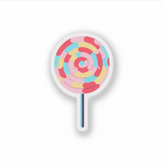 Sticker Rainbow Lollipop (Devant)