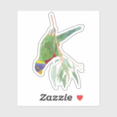 Sticker Rainbow Lorikeet (Feuille)