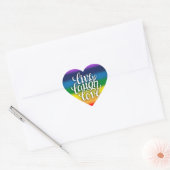 Sticker Rainbow Love Live Laugh (Enveloppe)