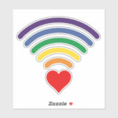 STICKER RAINBOW LOVE WIFI (Feuille)