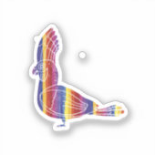 Sticker Rainbow Macaw (Recto)