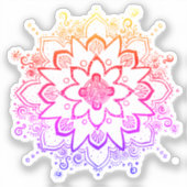 Sticker Rainbow Mandala (Recto)