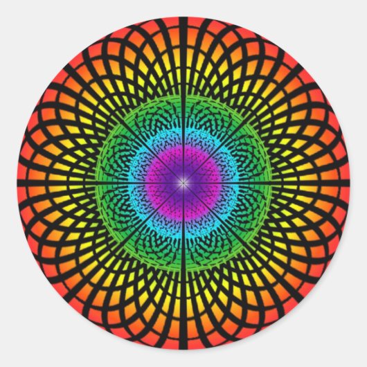 Sticker Rainbow Mandala (Devant)