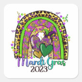 Sticker Rainbow Mardi Gras (Devant)