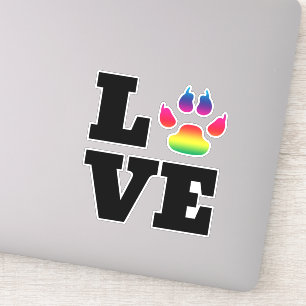 Sticker Rainbow paw
