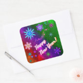 Sticker Rainbow Snowflakes (Enveloppe)