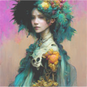 Sticker Rainbow Urchin 2 Imaginaire Sci-Fi (Devant)