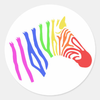 Sticker Rainbow Zebra