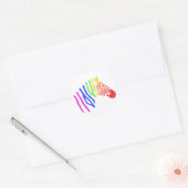 Sticker Rainbow Zebra (Enveloppe)