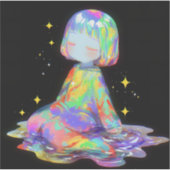 Sticker Rainbowcore Sleepy Chibi Drip Dream (Devant)