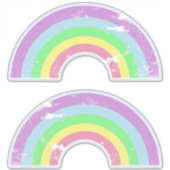 Sticker Rainbows rétro (Devant)