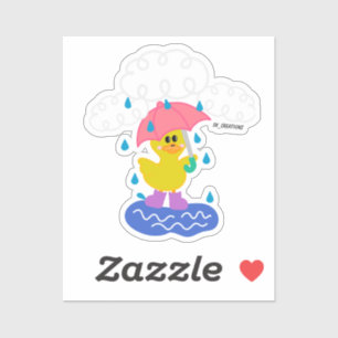 Sticker Rainy Day Duck