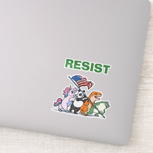 Sticker Raising The Flag Frog Suit (Détail)