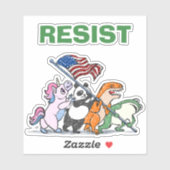 Sticker Raising The Flag Frog Suit (Feuille)