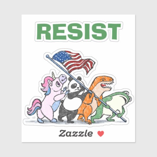 Sticker Raising The Flag Frog Suit (Feuille)