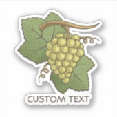 Sticker Raisins blancs (Devant)
