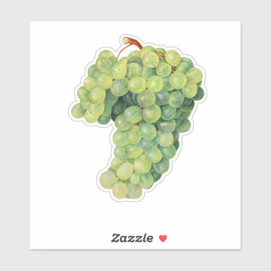 Sticker Raisins, grappe de raisins (Feuille)