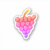 Sticker Raisins roses (Devant)