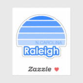 Sticker Raleigh Caroline du Nord (Feuille)