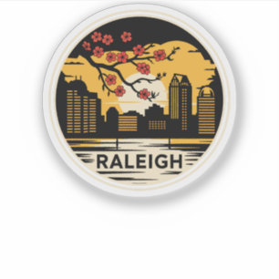 Sticker Raleigh City Caroline du Nord USA
