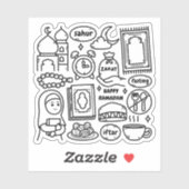 Sticker Ramadan Kareem (Feuille)