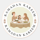 Sticker Ramadan Kareem Pour Cadeau (Devant)