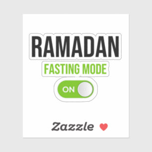 Sticker Ramadan : Mode de jeûne activé