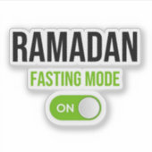 Sticker Ramadan : Mode de jeûne activé (Devant)
