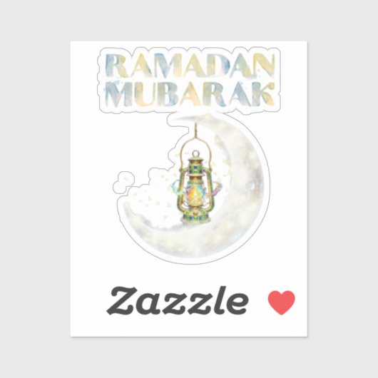 Sticker Ramadan Moubarak (Feuille)