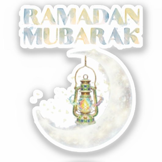 Sticker Ramadan Mubarak (Recto)