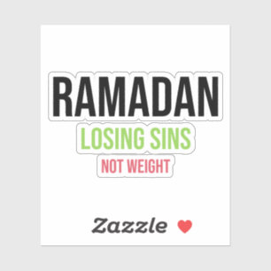 Sticker Ramadan Perdre des péchés pas de poids