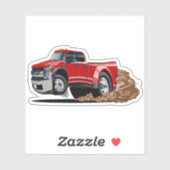 Sticker Ramassage de muscle de dessin animé (Feuille)
