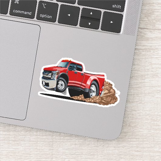 Sticker Ramassage de muscle de dessin animé (Détail)