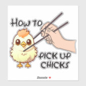 Sticker Ramasser les poussins (Feuille)