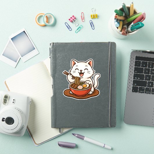 Sticker Ramen Cat (Couverture iPad)