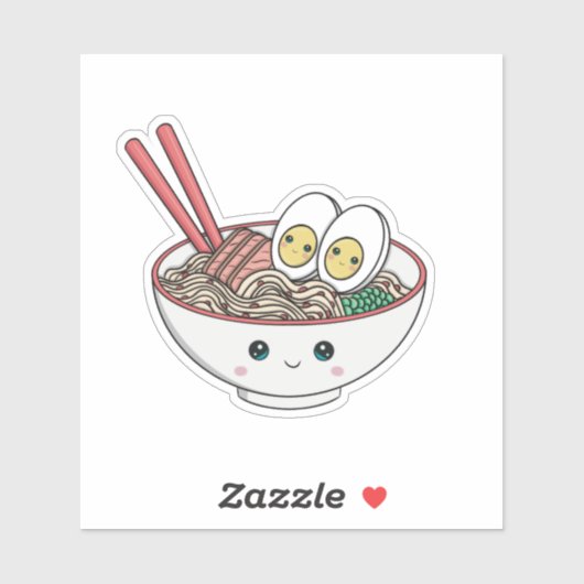 Sticker Ramen Noodle Bowl (Feuille)